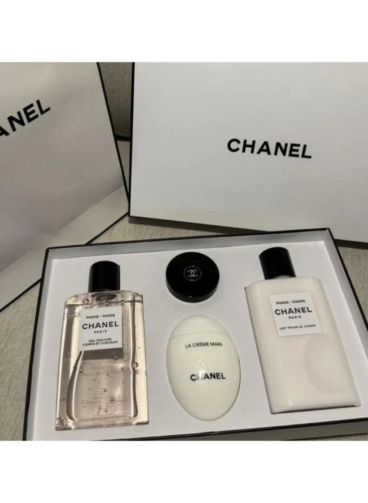 بوكس شانيل 4قطع  الذهبي